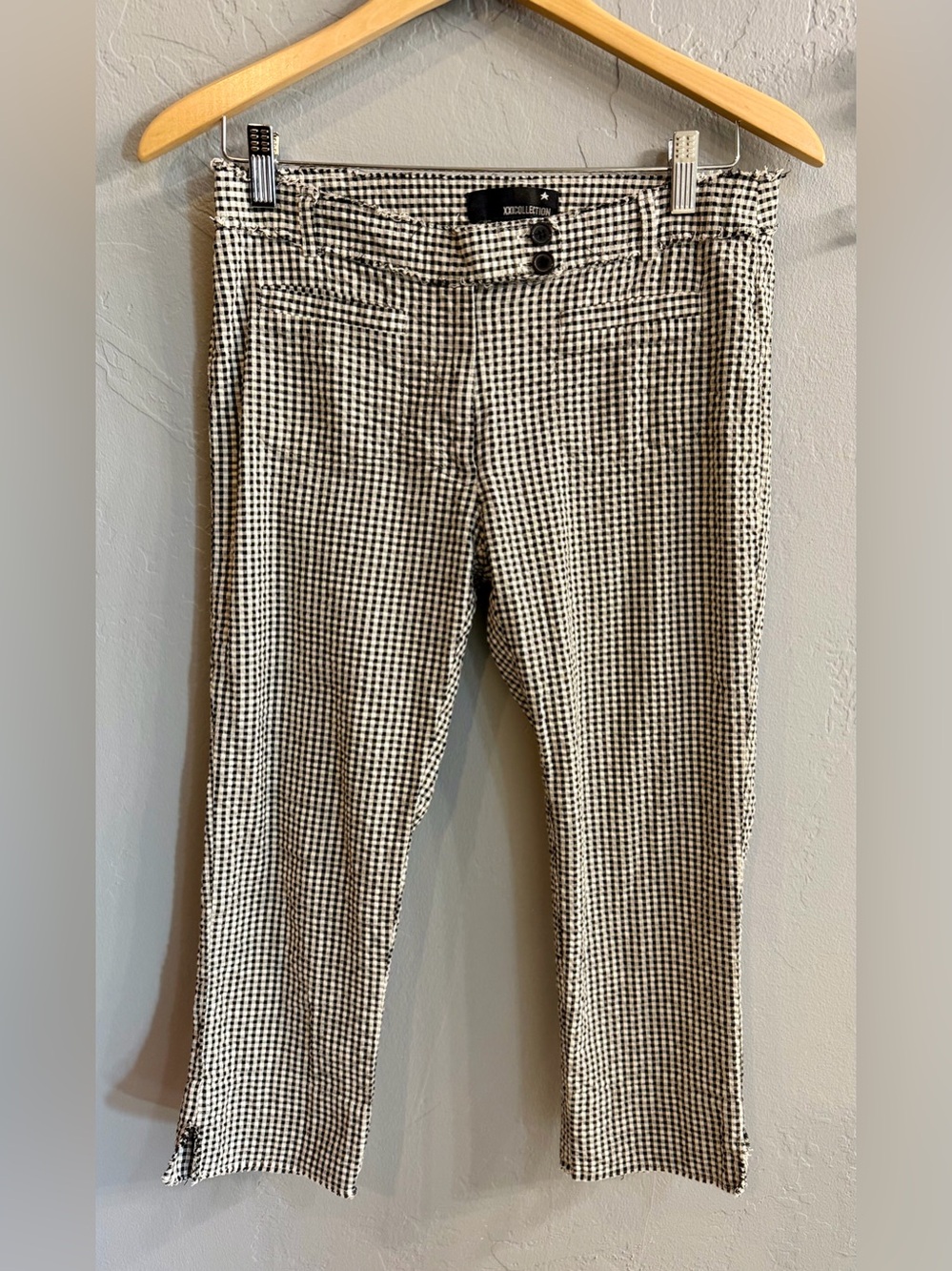 Black & White Gingham Skinny Pants